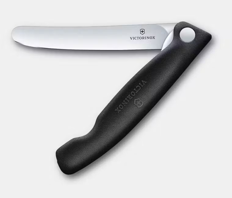 Victorinox - Dao bếp Swiss Classic Foldable Paring Knife màu Đen (Lưỡi thẳng, 11cm) Mẫu Mới