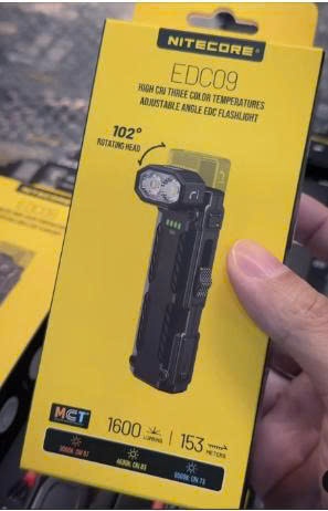 Đèn pin NITECORE EDC09 (1600 Lumens) - (Cool White/Neutral White/Warm)