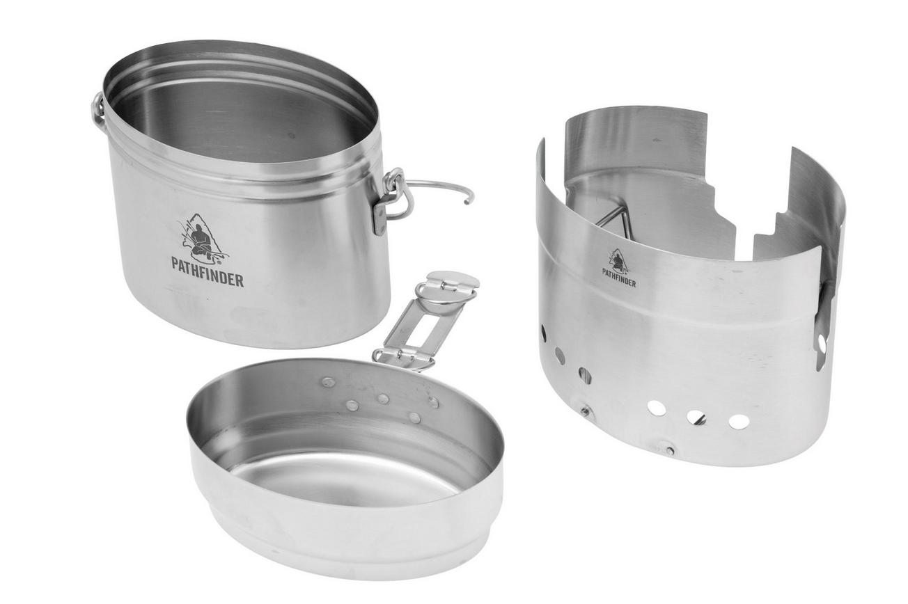 Bộ dụng cụ nấu ăn dã ngoại Pathfinder M40 Cook Set PTH050 (Thép không gỉ)