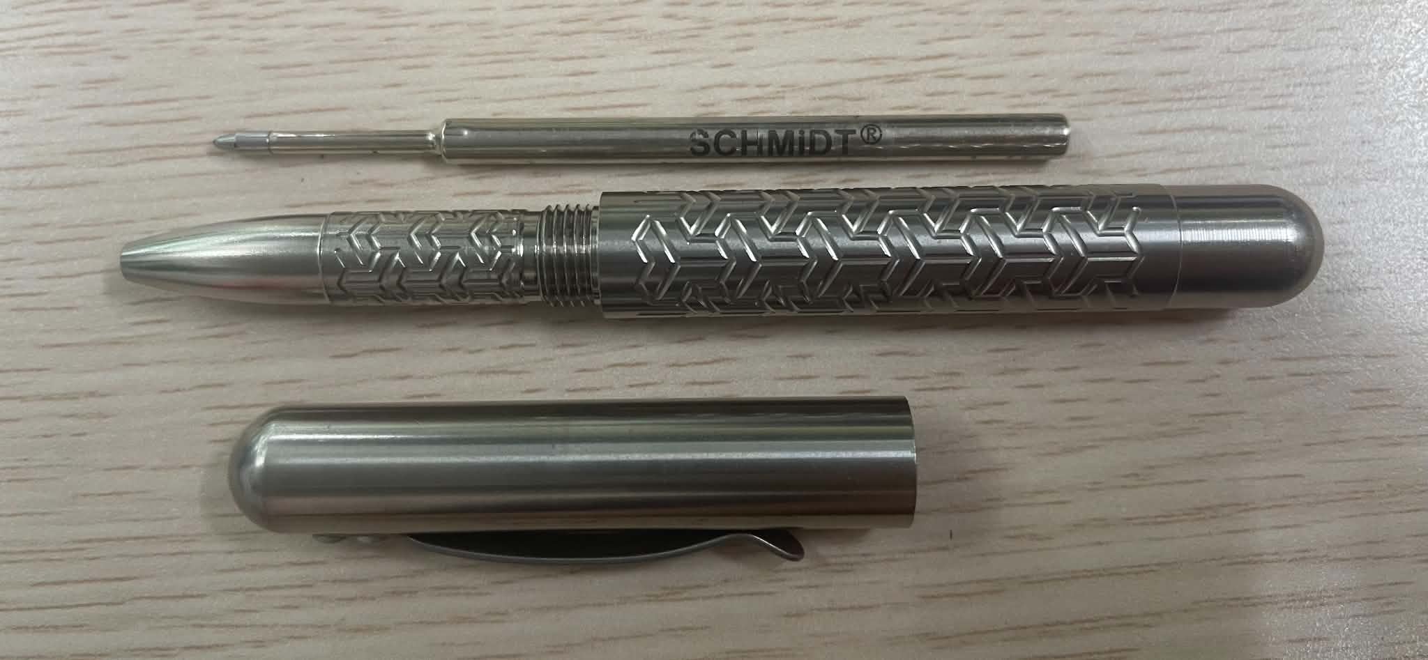 Bút Titanium Pen - Họa tiết vân cắt CNC