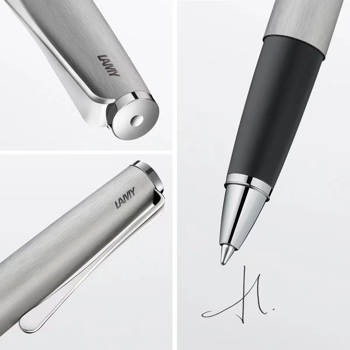 Bút bi nước - Lamy Studio - Brushed (Thép xước)