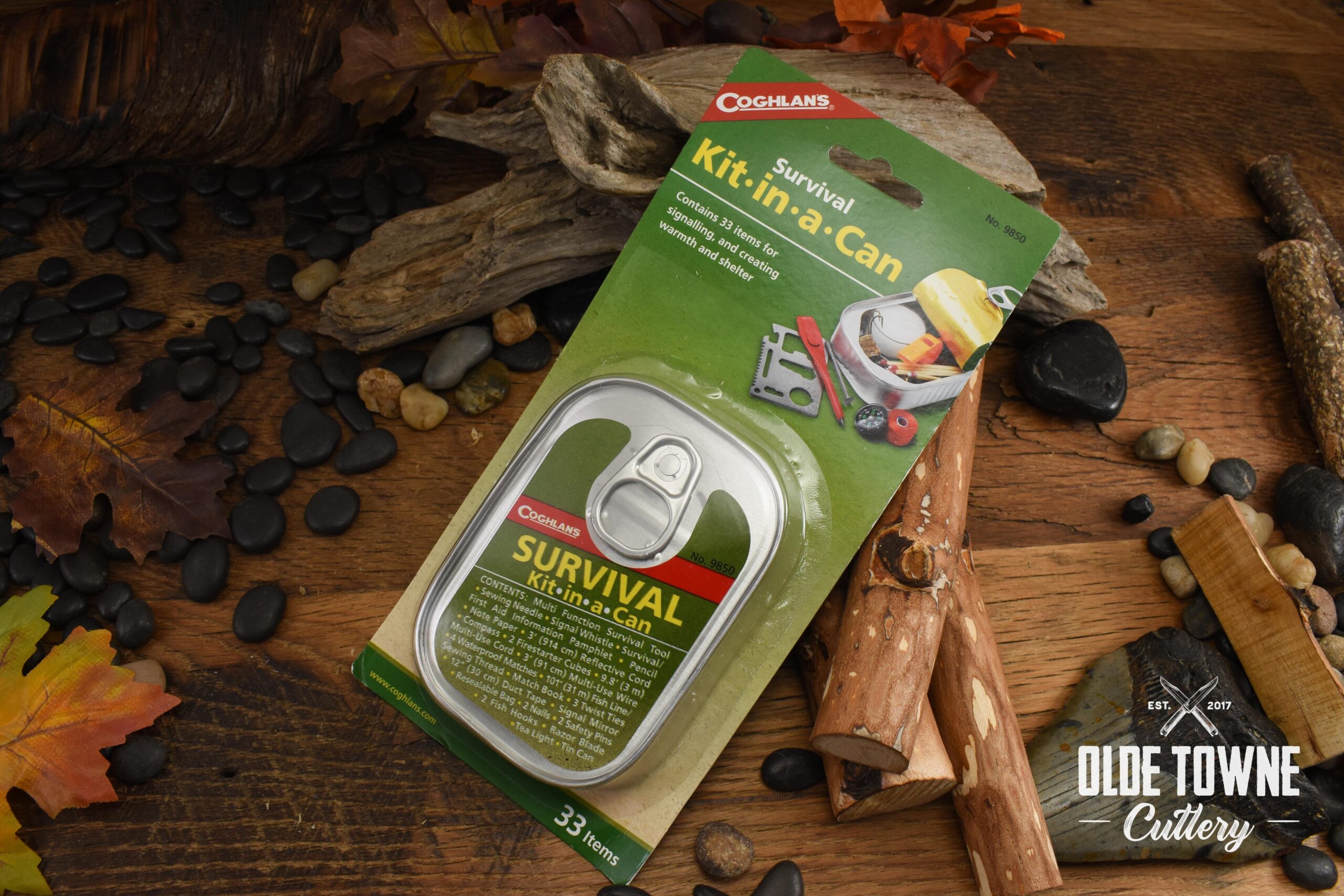 BỘ DỤNG CỤ SINH TỒN COGHLAN'S SURVIVAL KIT-IN-A-CAN CGN9850