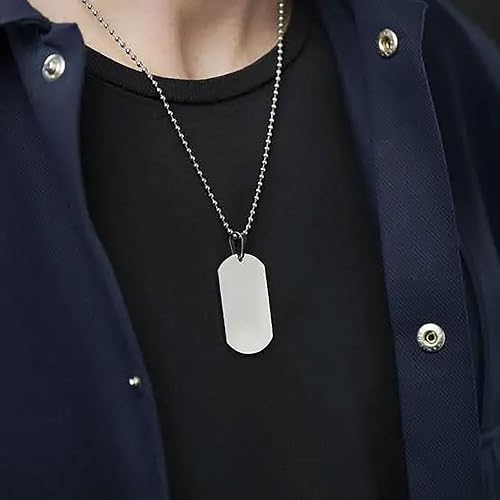 Combo DogTag - 01 Dây bi 60cm + 01 Dây bi 12 cm (Có khóa chốt - Made in USA)