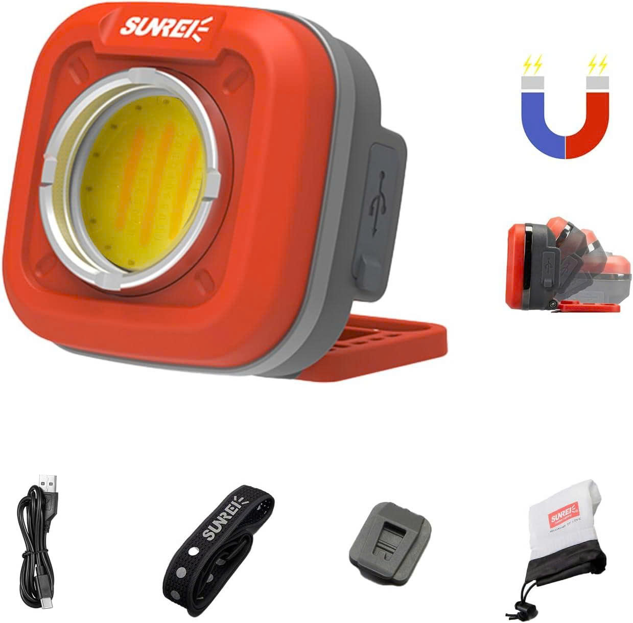 ĐÈN PIN SUNREI C600- ORANGE ( 600 lumen)