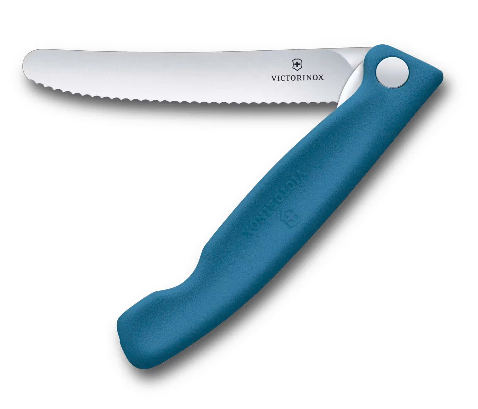 Dao Xếp Victorinox 6.7832.FC1 lưỡi răng cưa 11cm màu Xanh Dương (Mẫu Mới)
