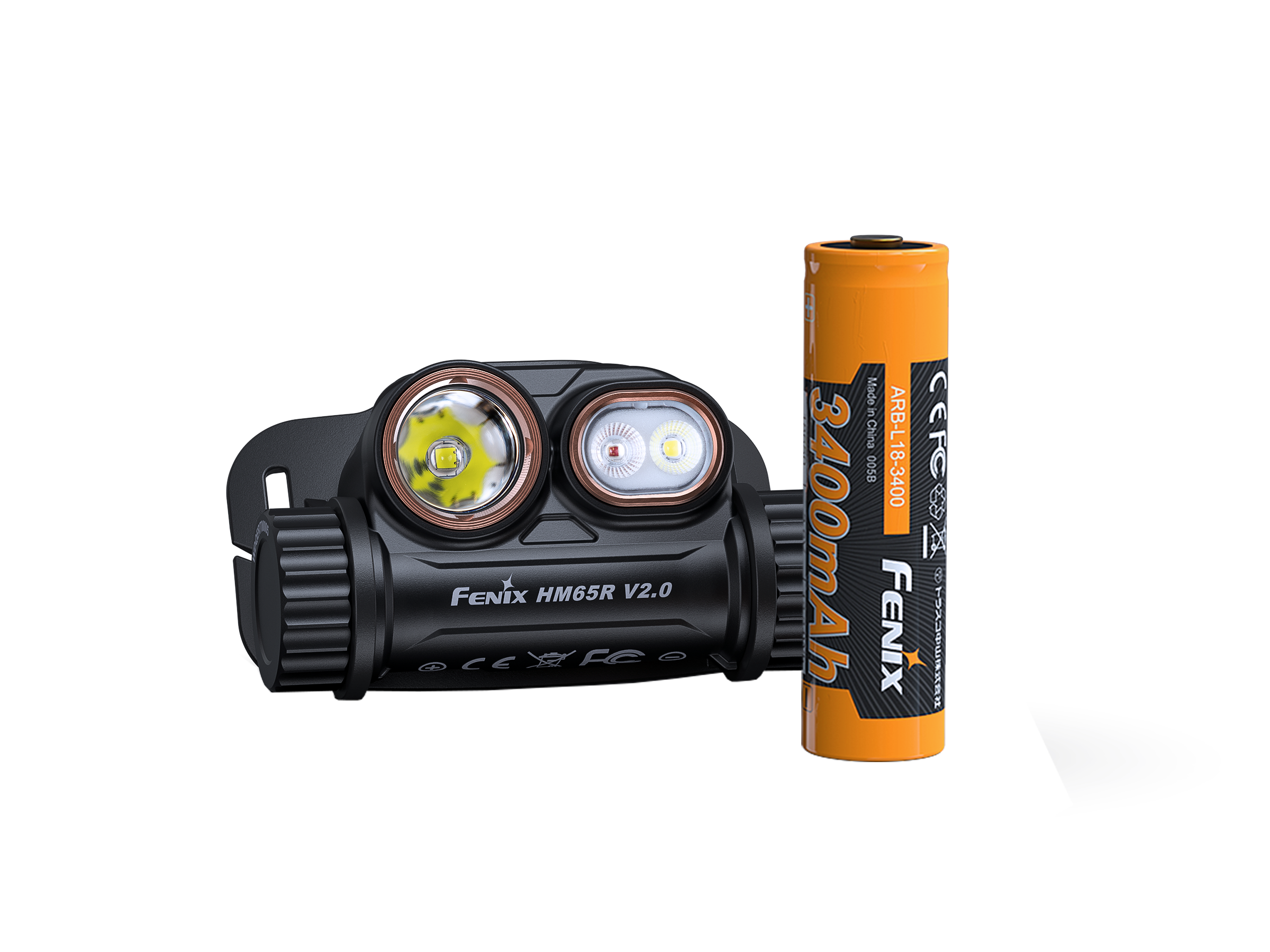 Đèn pin đội đầu FENIX HM65R V2.0 (2200 Lumens) - Màu Black
