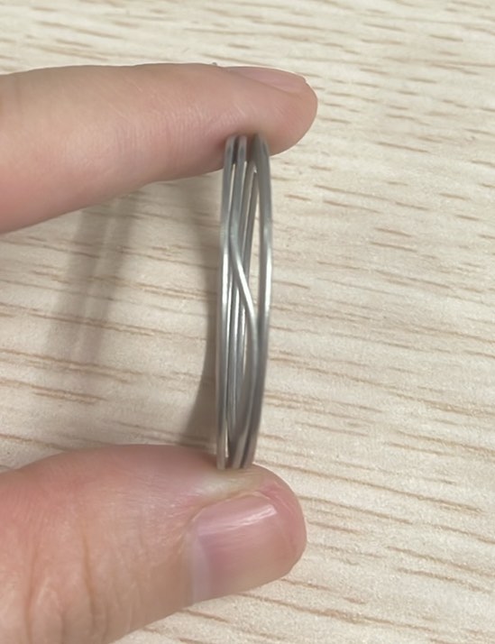 Móc khóa tròn dẹt EDC - Thép không gỉ - Loại EDC Key Press (RING.Ss.Press.30mm)