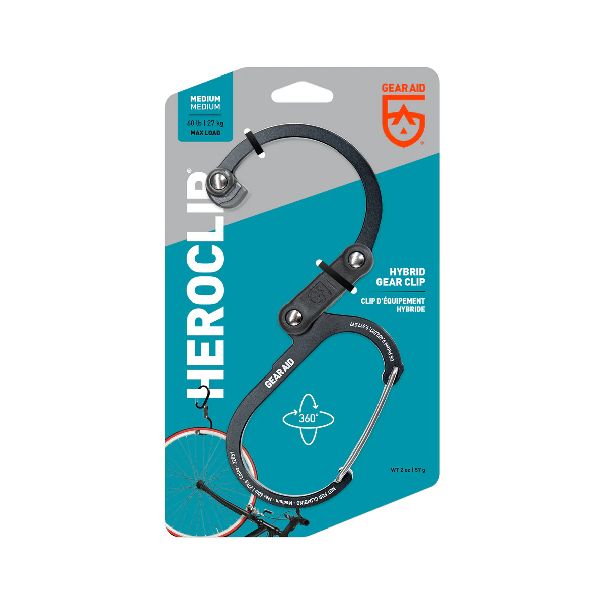 Móc treo đa năng Heroclip Medium – Màu đen (Black)