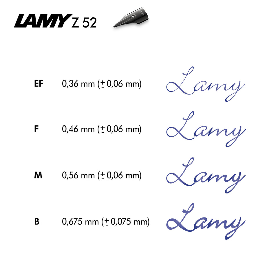 Ngòi bút Lamy LX - Z52 - Tùy chọn kích cỡ