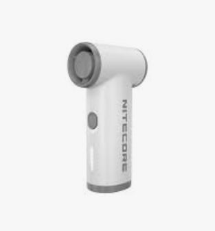 Quạt phản lực cầm tay - Nitecore NEF Nano (màu trắng) - siêu nhẹ, pin 2000mAh, cổng Type-C