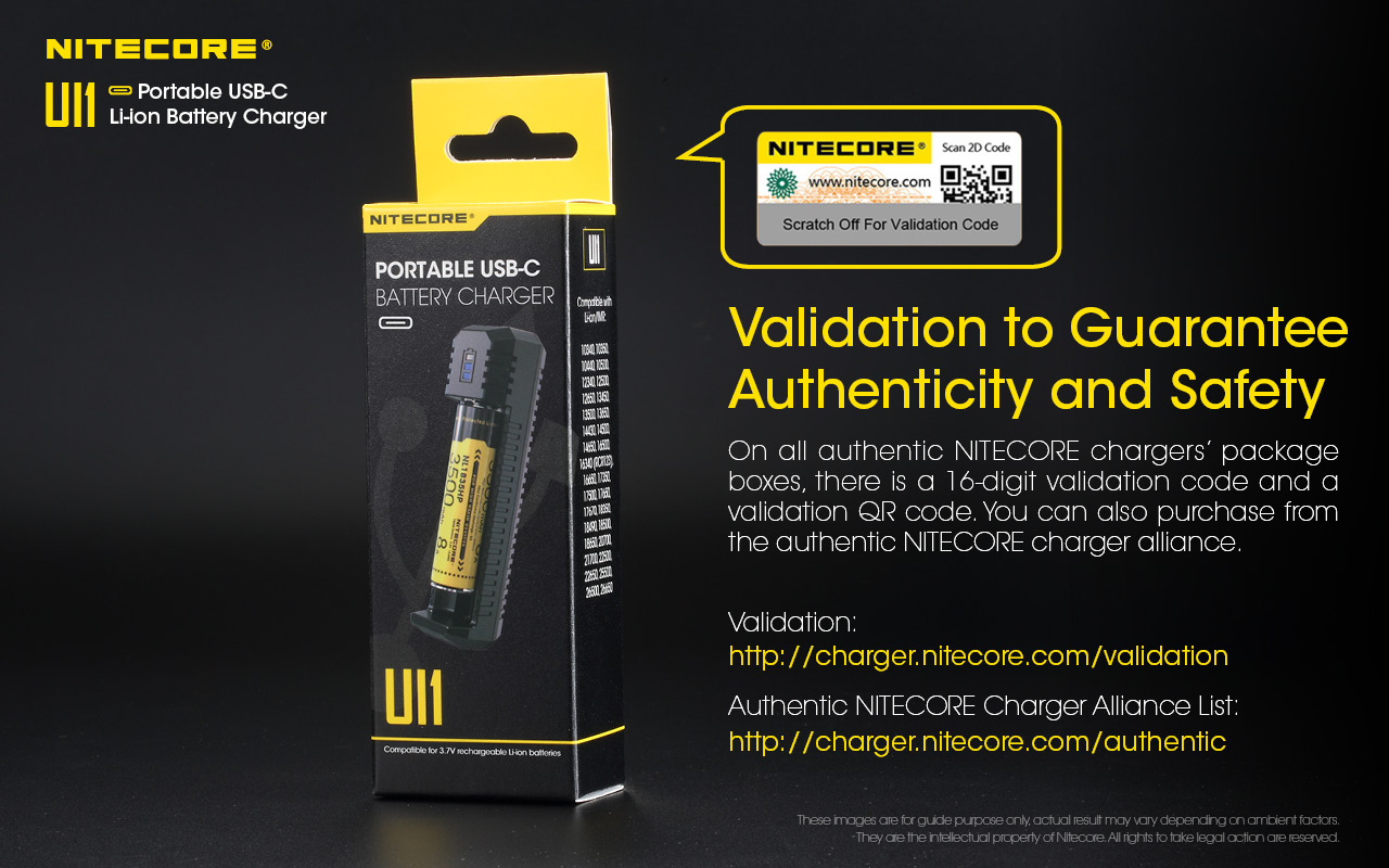 Sạc pin Nitecore UI1 (18650, 21700, 18350, 20700)