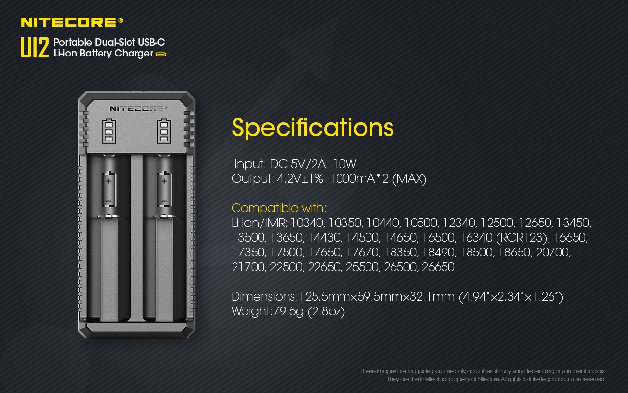 Sạc pin Nitecore UI2 (18650, 21700, 18350, 20700)
