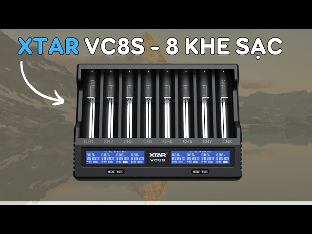 Sạc pin đa năng Xtar - MX8 (8 khe sạc)