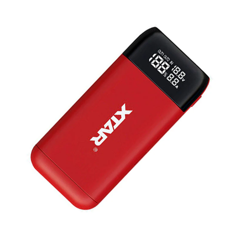 Sạc pin đa năng Xtar PB2SL sạc nhanh 18W (Màu Đỏ)