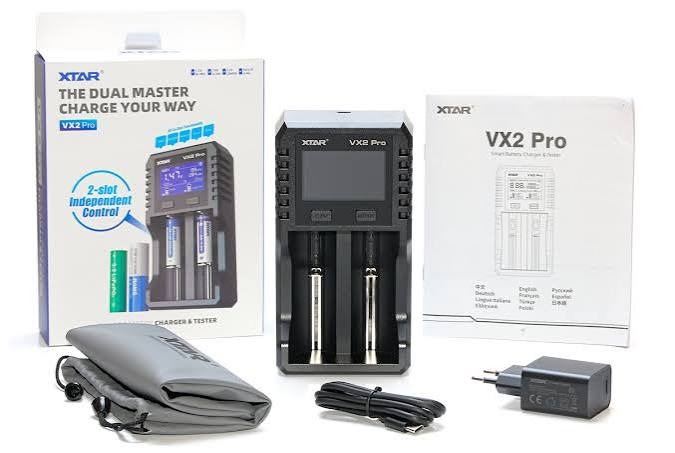 Sạc pin đa năng Xtar VX2 Pro (Kèm củ sạc PD 20W)