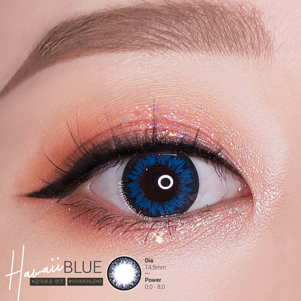 mẫu lens xanh Hawaii Blue tại vivimoon
