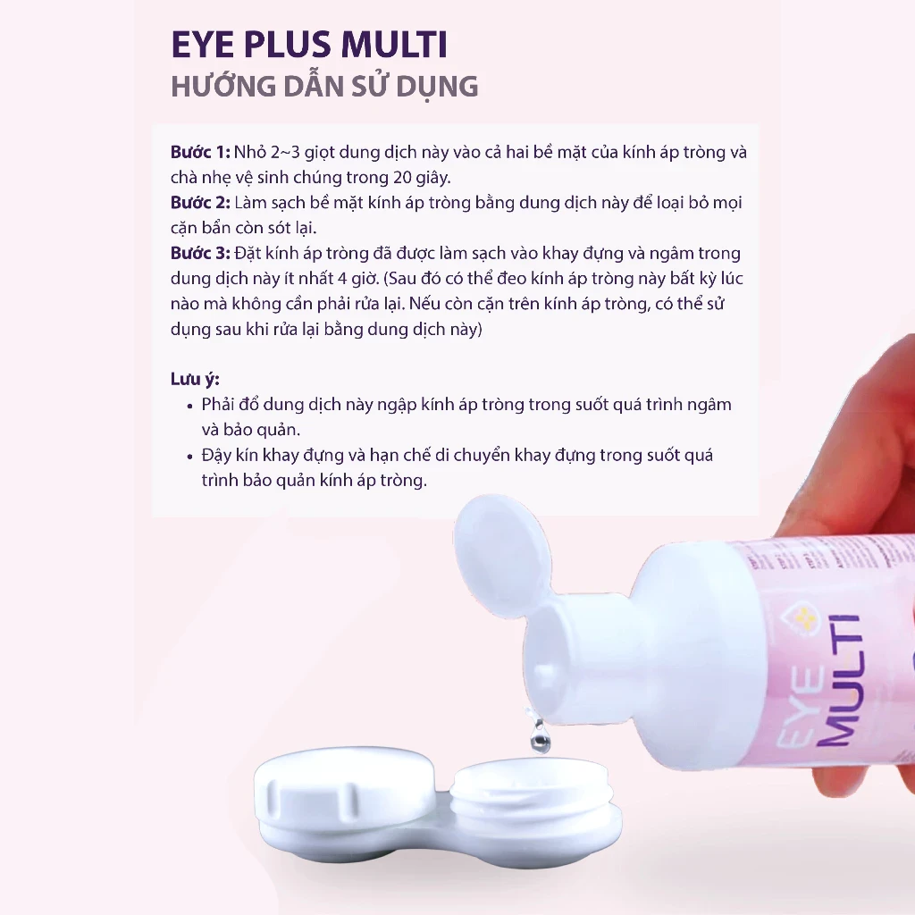 Dung dịch ngâm, bảo quản kính áp tròng EYE PLUS MULTI SOLUTION