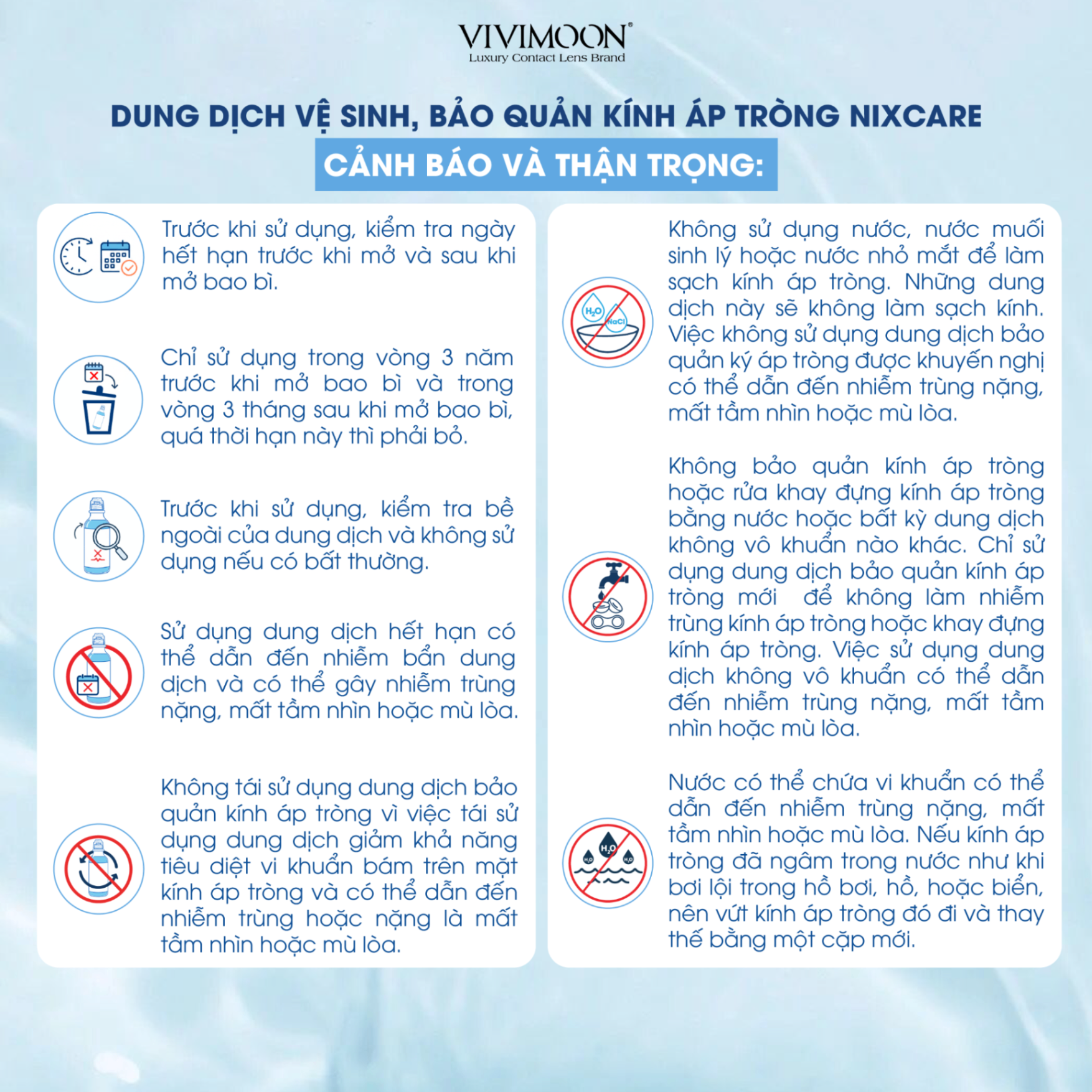 Dung dịch làm sạch, ngâm rửa và bảo quản kính áp tròng Nixcare Alpha 160ml