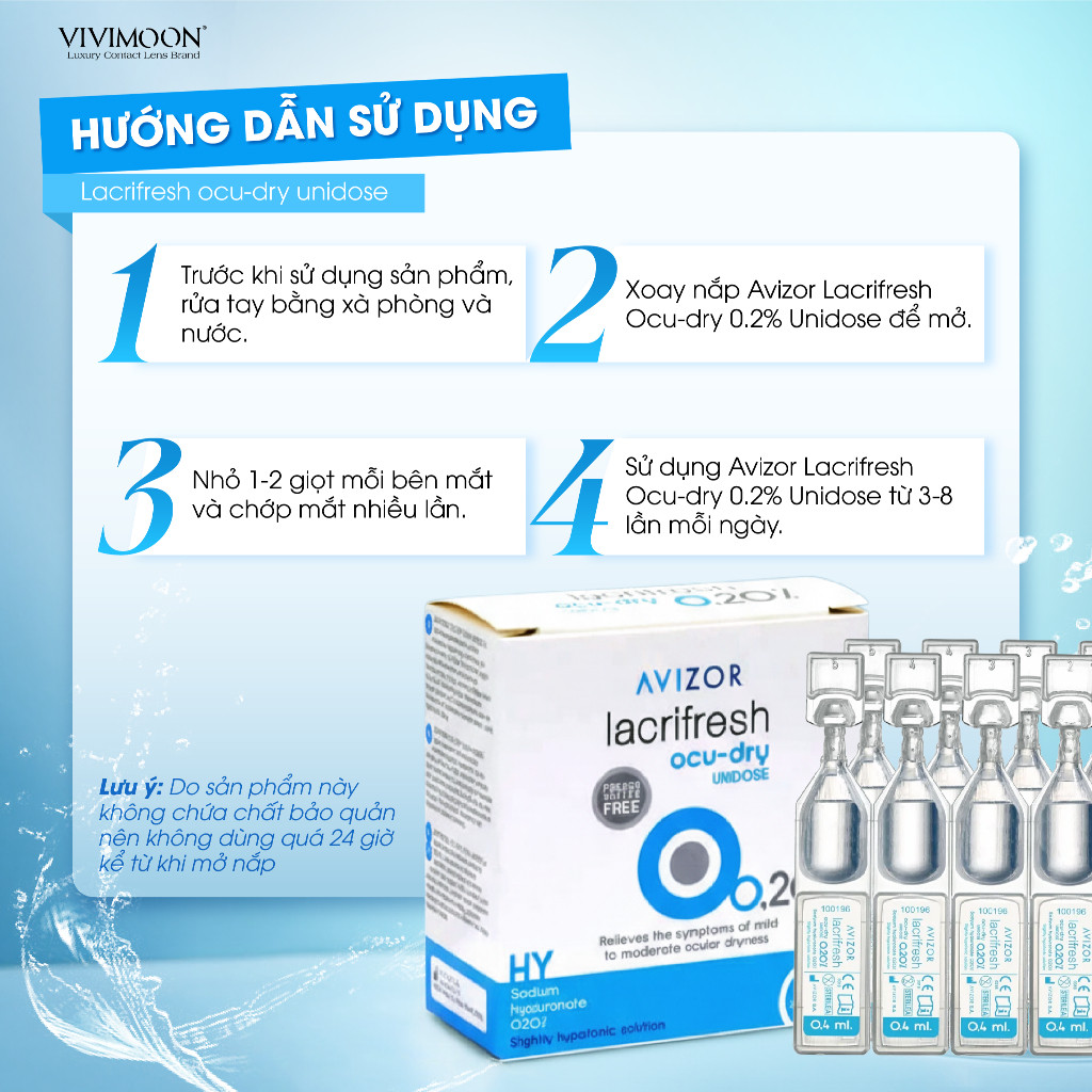 Combo 5 tép dung dịch nhỏ mắt Avizor