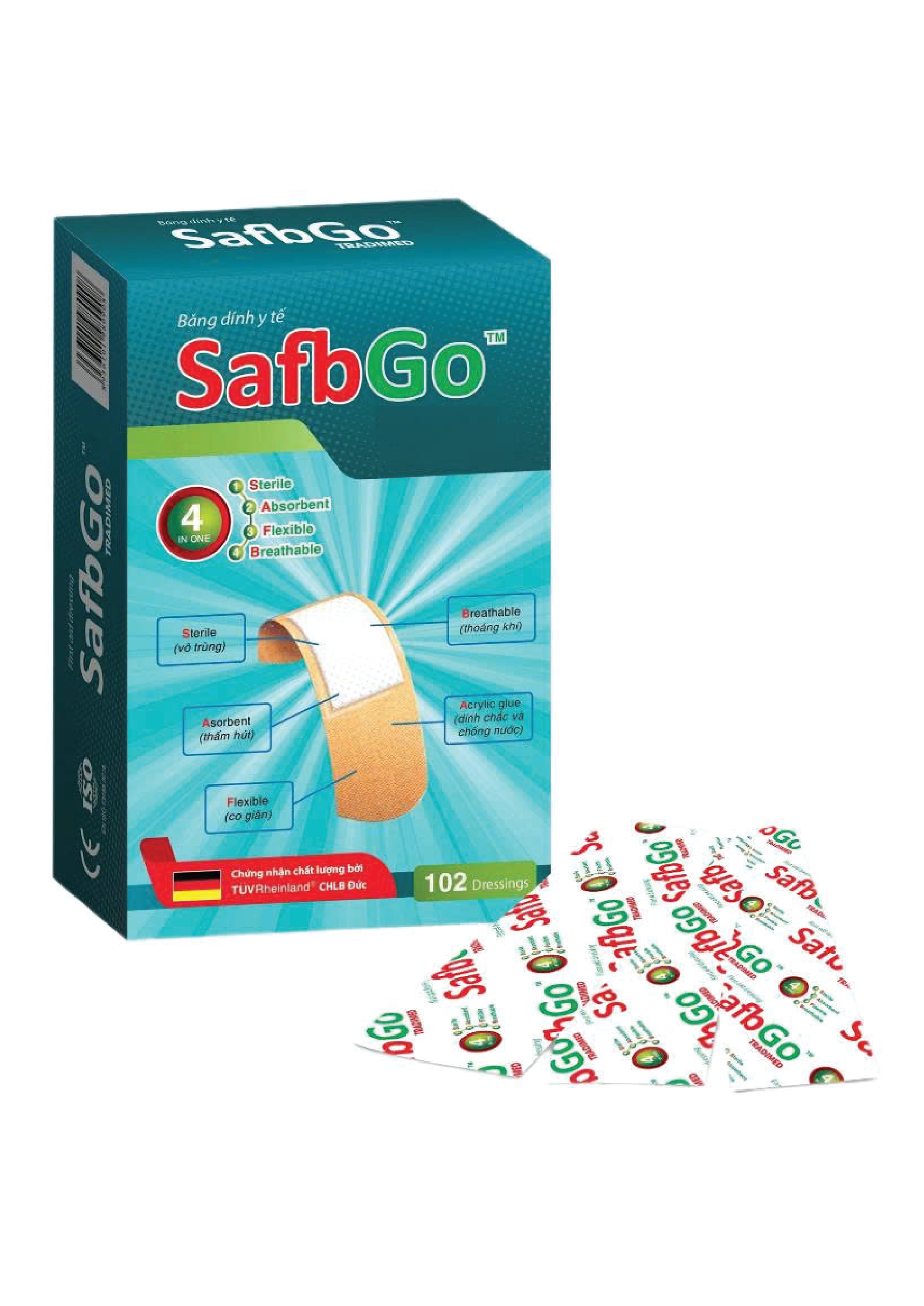 Băng dính y tế Safbgo