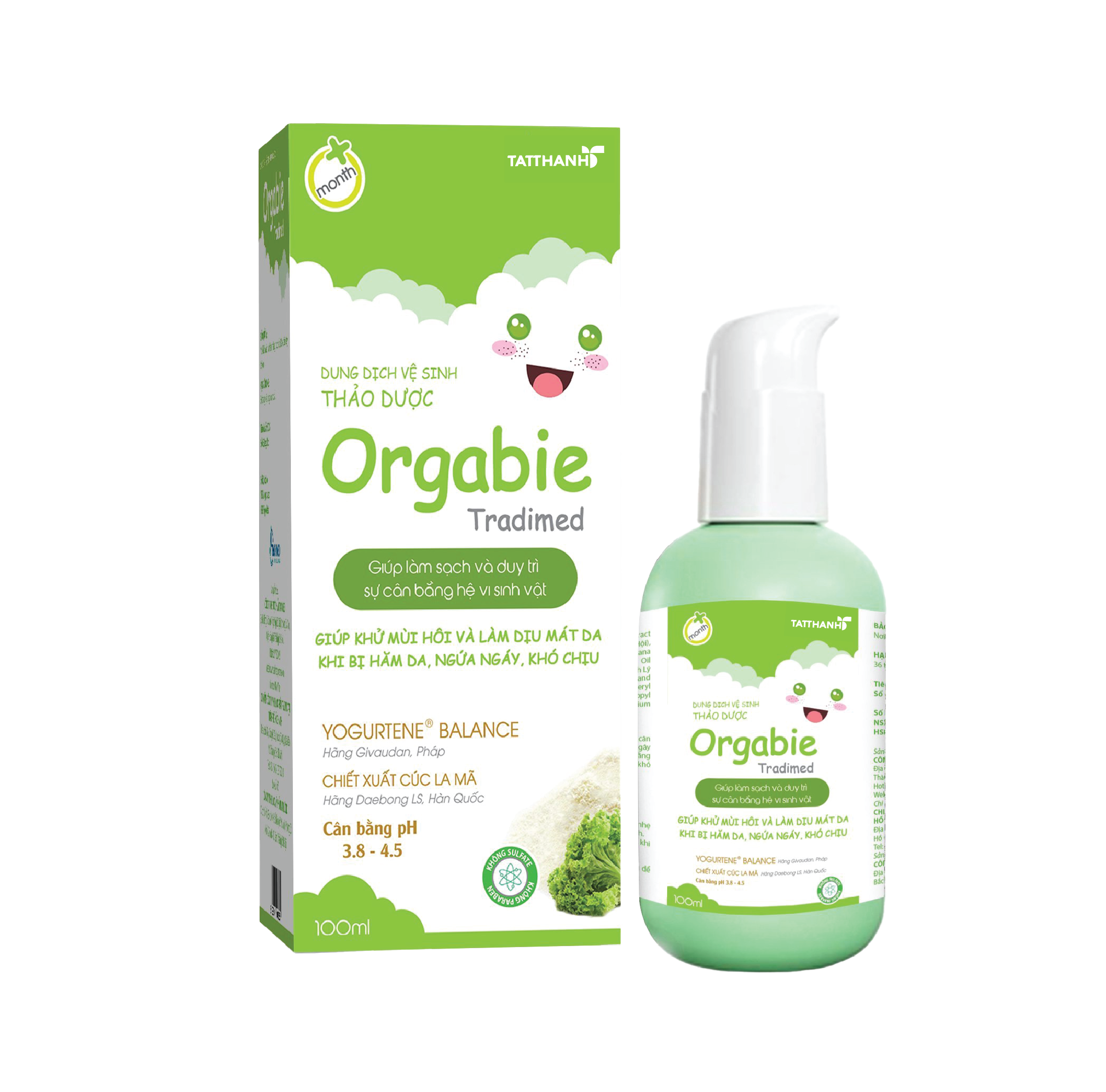 Dung dịch vệ sinh thảo dược Orgabie Tradimed 100ml