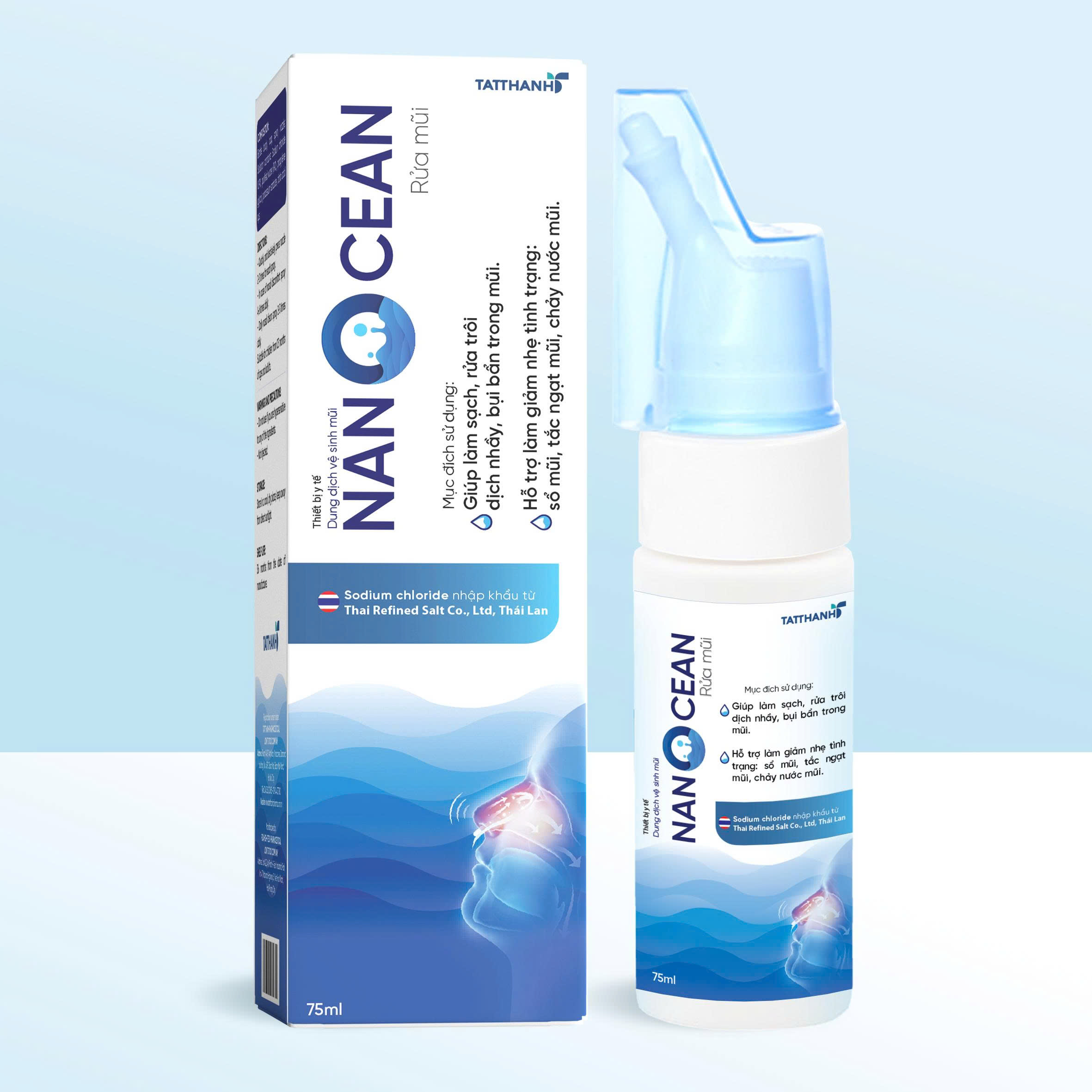 Dung dịch vệ sinh mũi NanOcean Rửa mũi