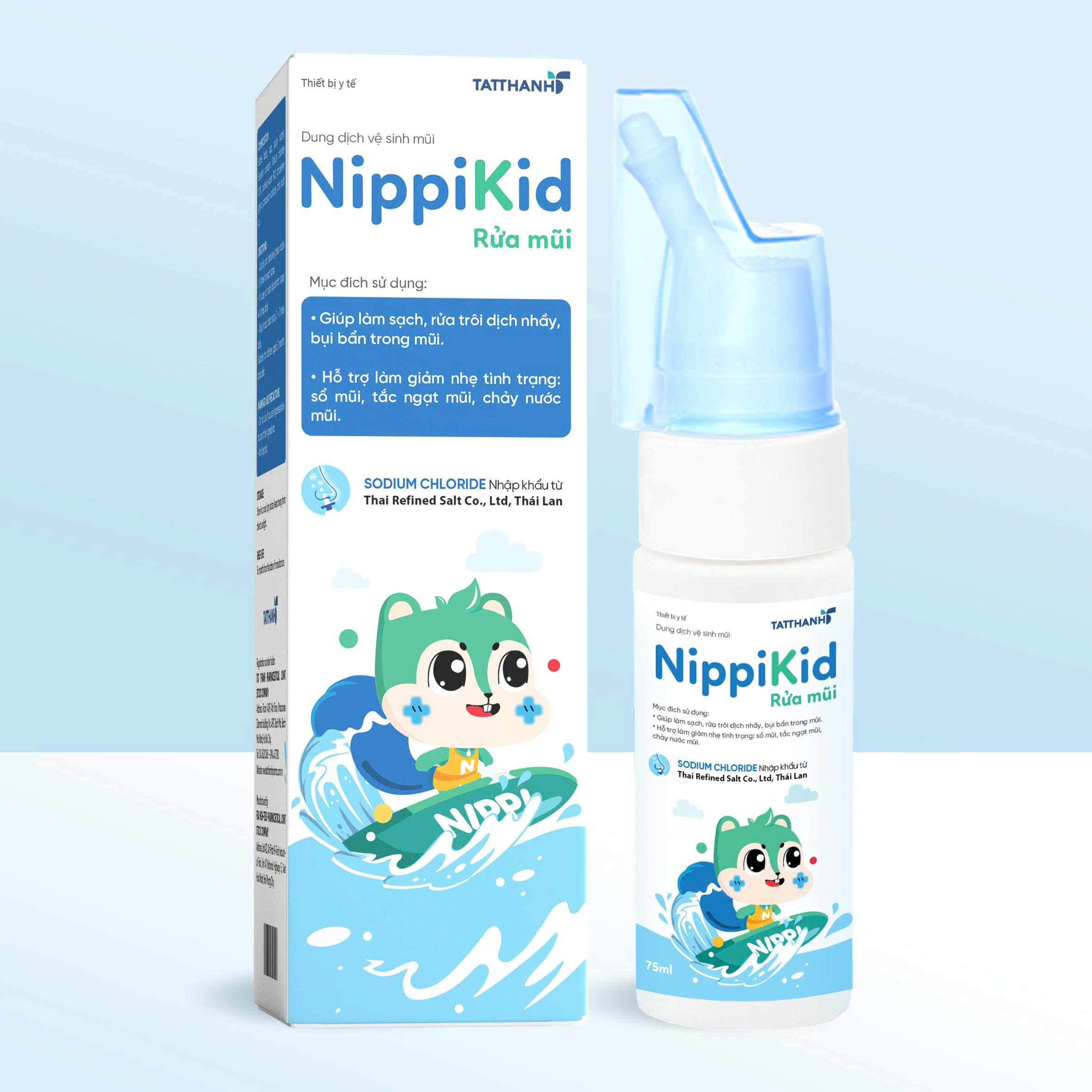 Dung dịch vệ sinh mũi NippiKid Rửa mũi