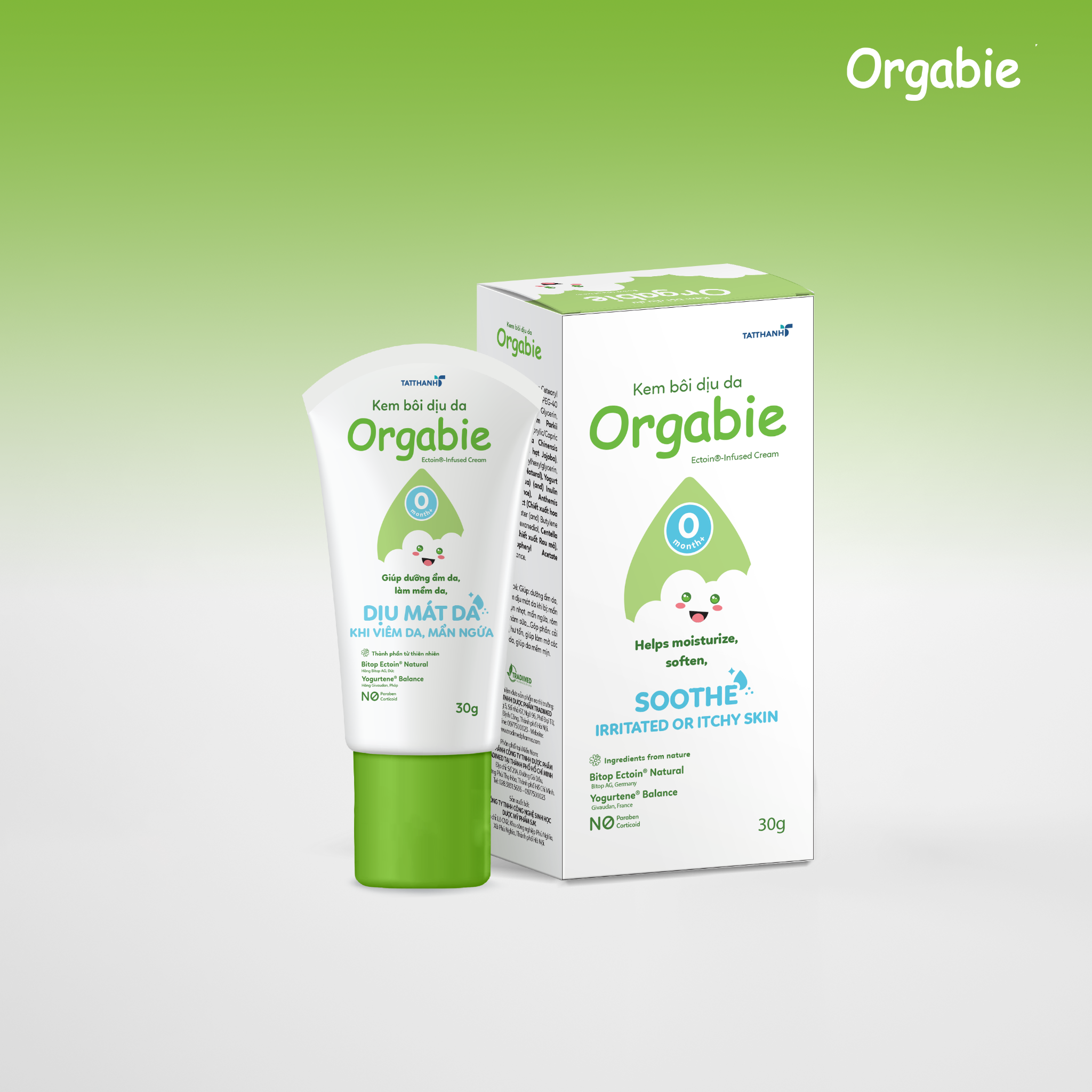 Kem bôi dịu da Orgabie 30g