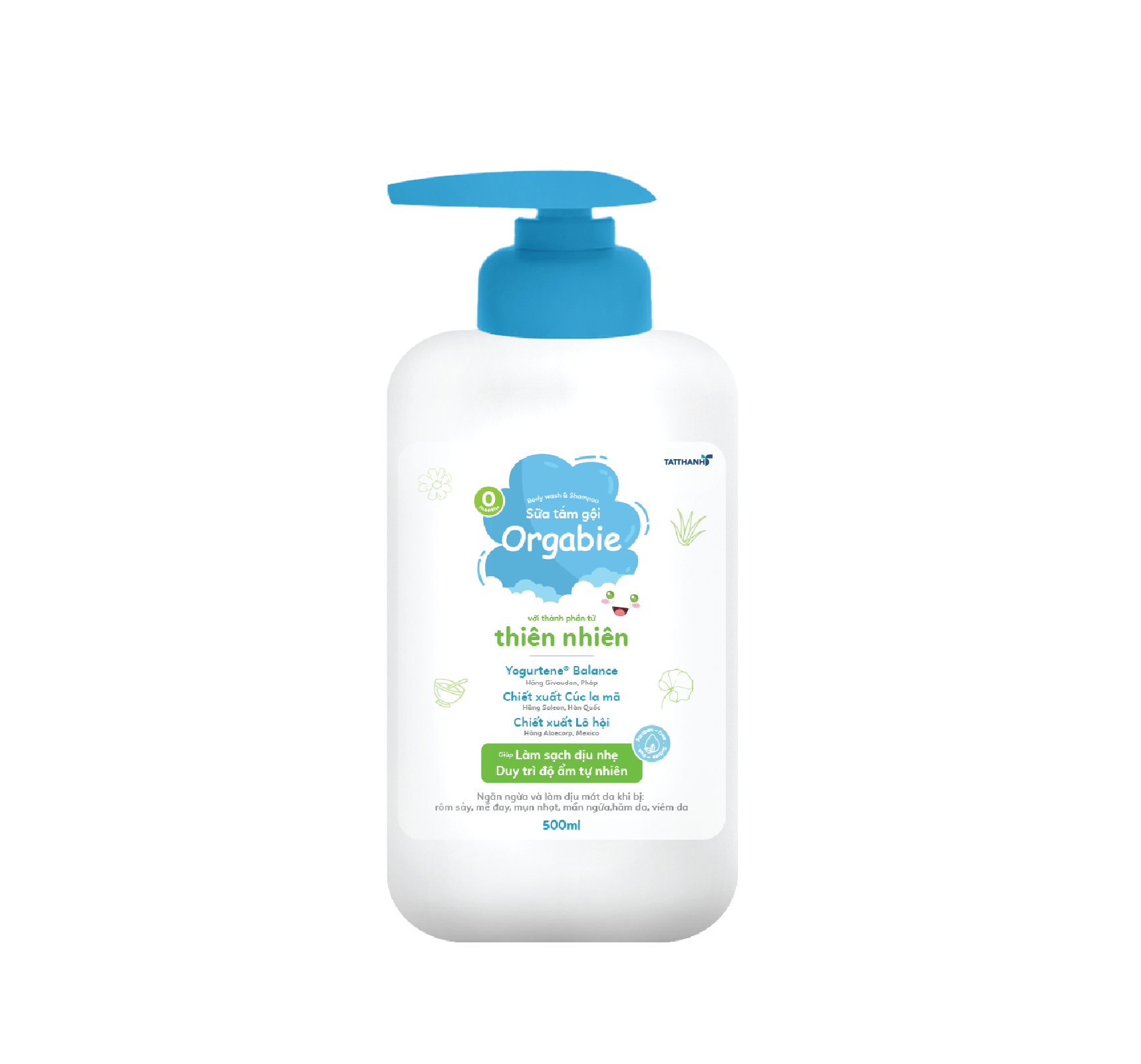 Sữa tắm gội Orgabie 500ml