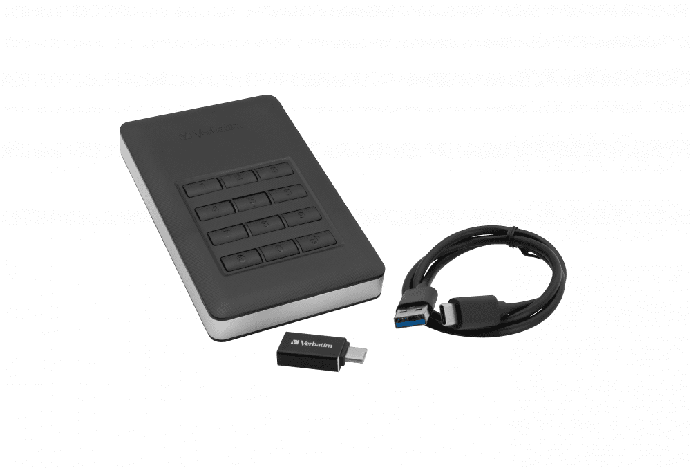 Ổ cứng gắn ngoài với phím khóa bảo mật Store 'n' Go Secure Portable HDD with Keypad Access