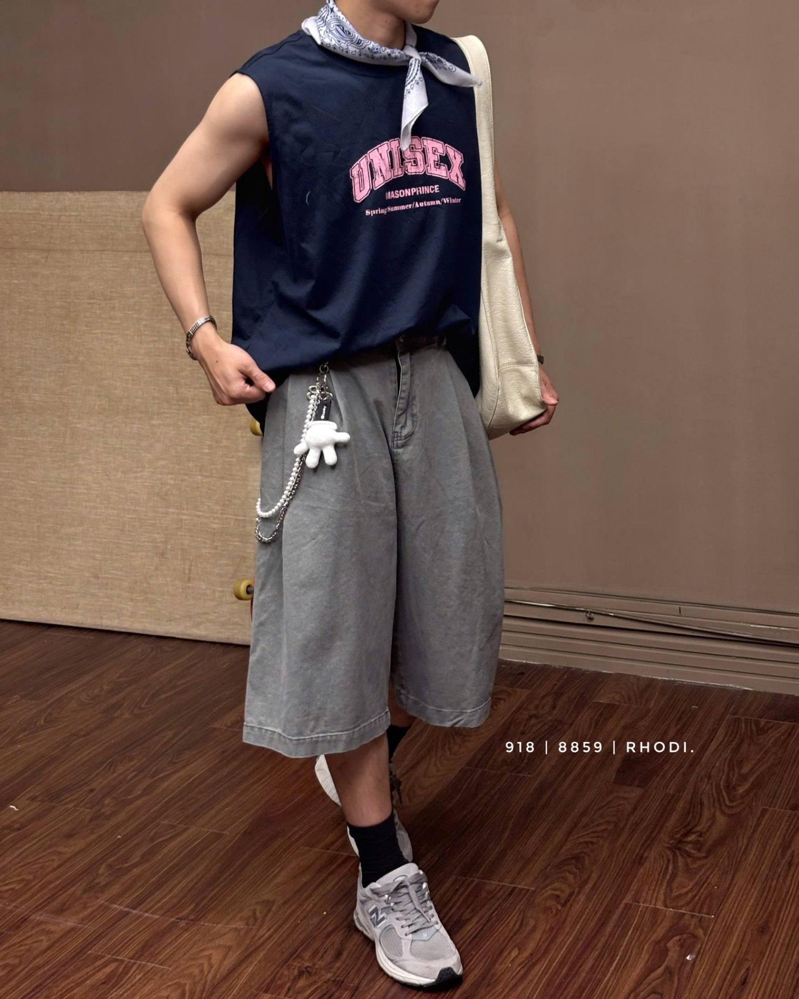 Quần lửng jeans 8859 YKK TQ