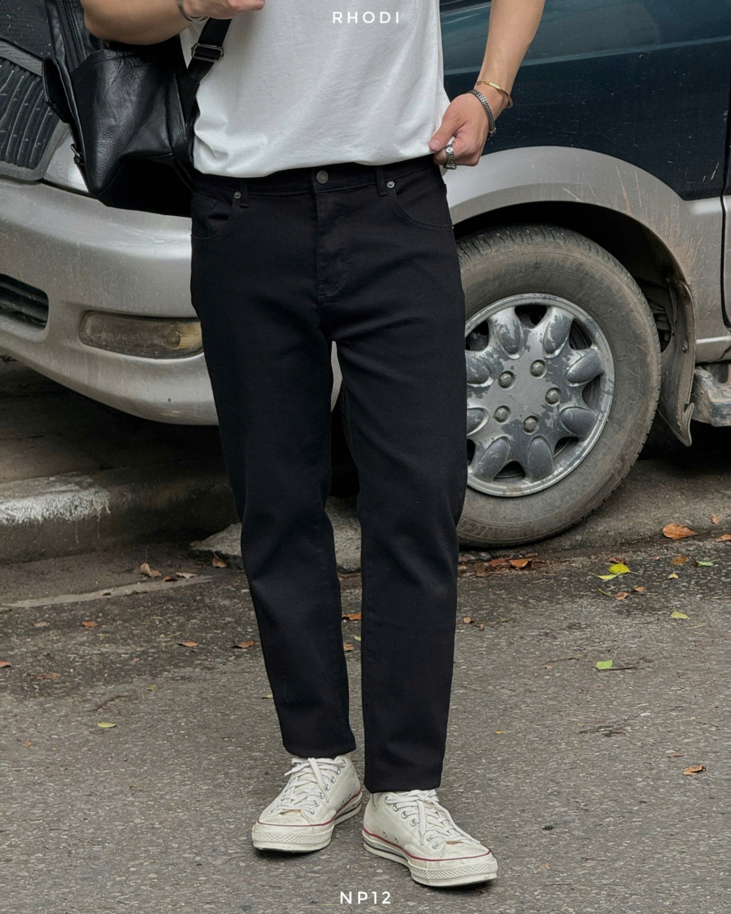 Quần jeans đen trơn NP12