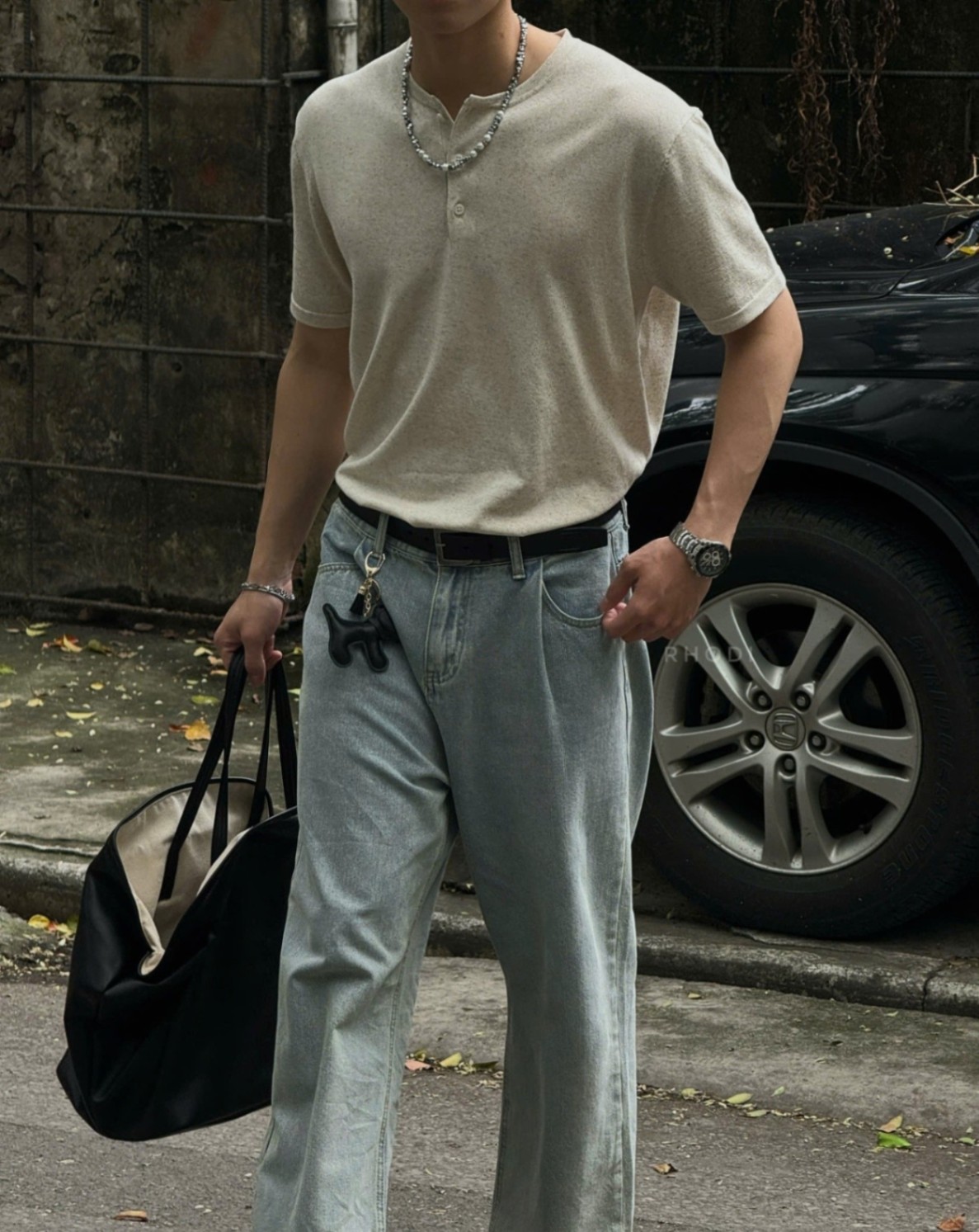 Pull dệt kim 3 cúc 8117 ZC