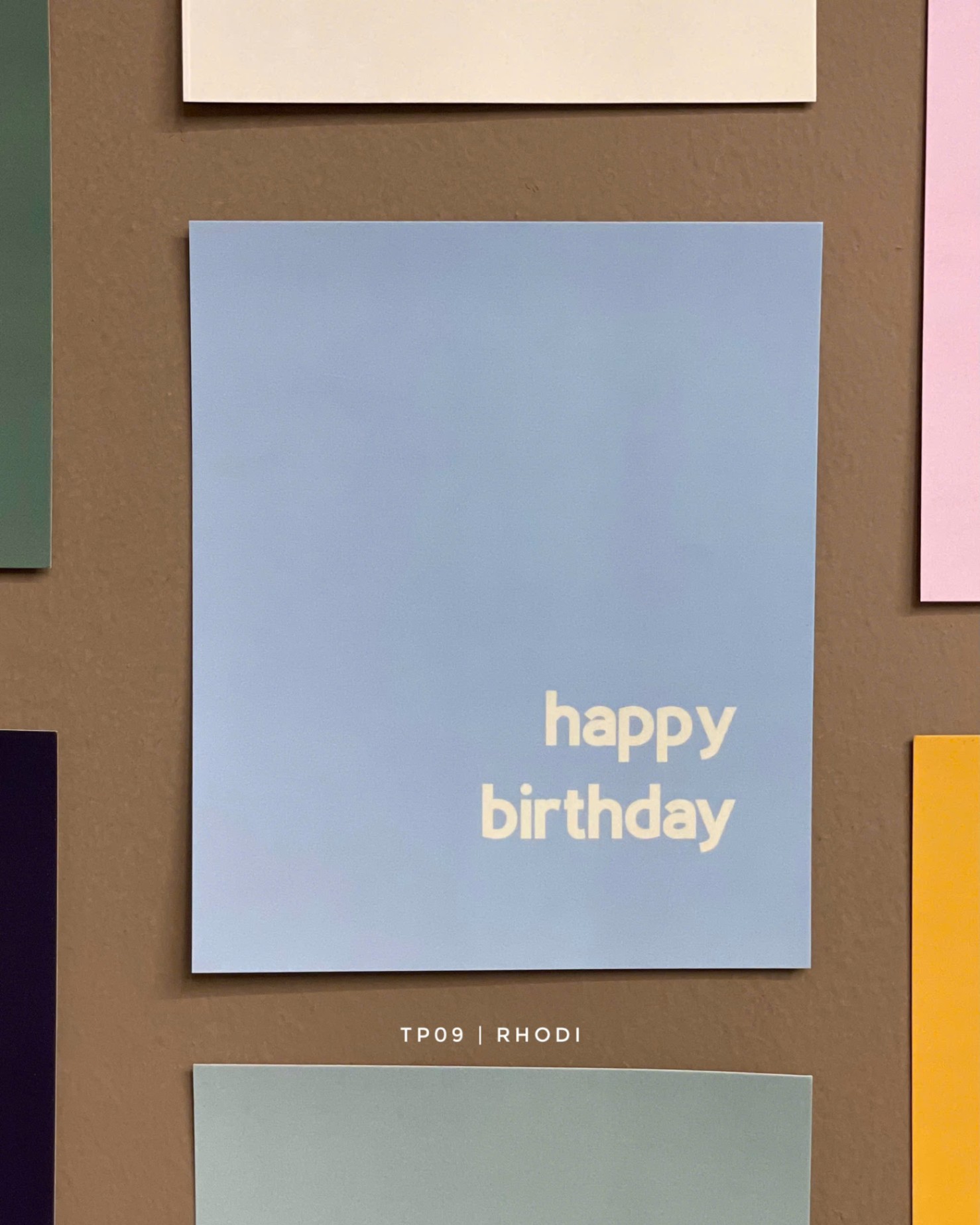 Thiệp TP09 HPBD - BIỂN TRẮNG