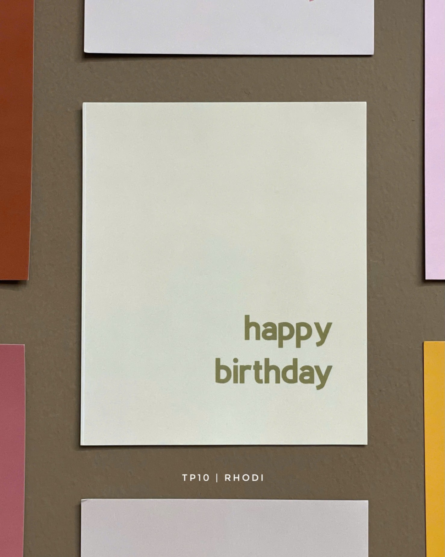 Thiệp TP10 HPBD - KEM MINT