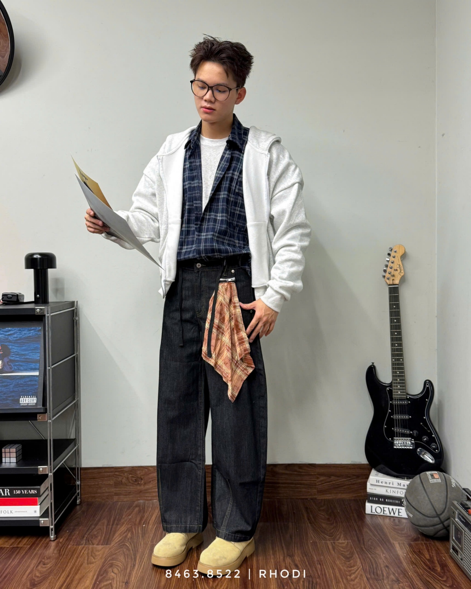 Quần jeans khăn 8522 QM