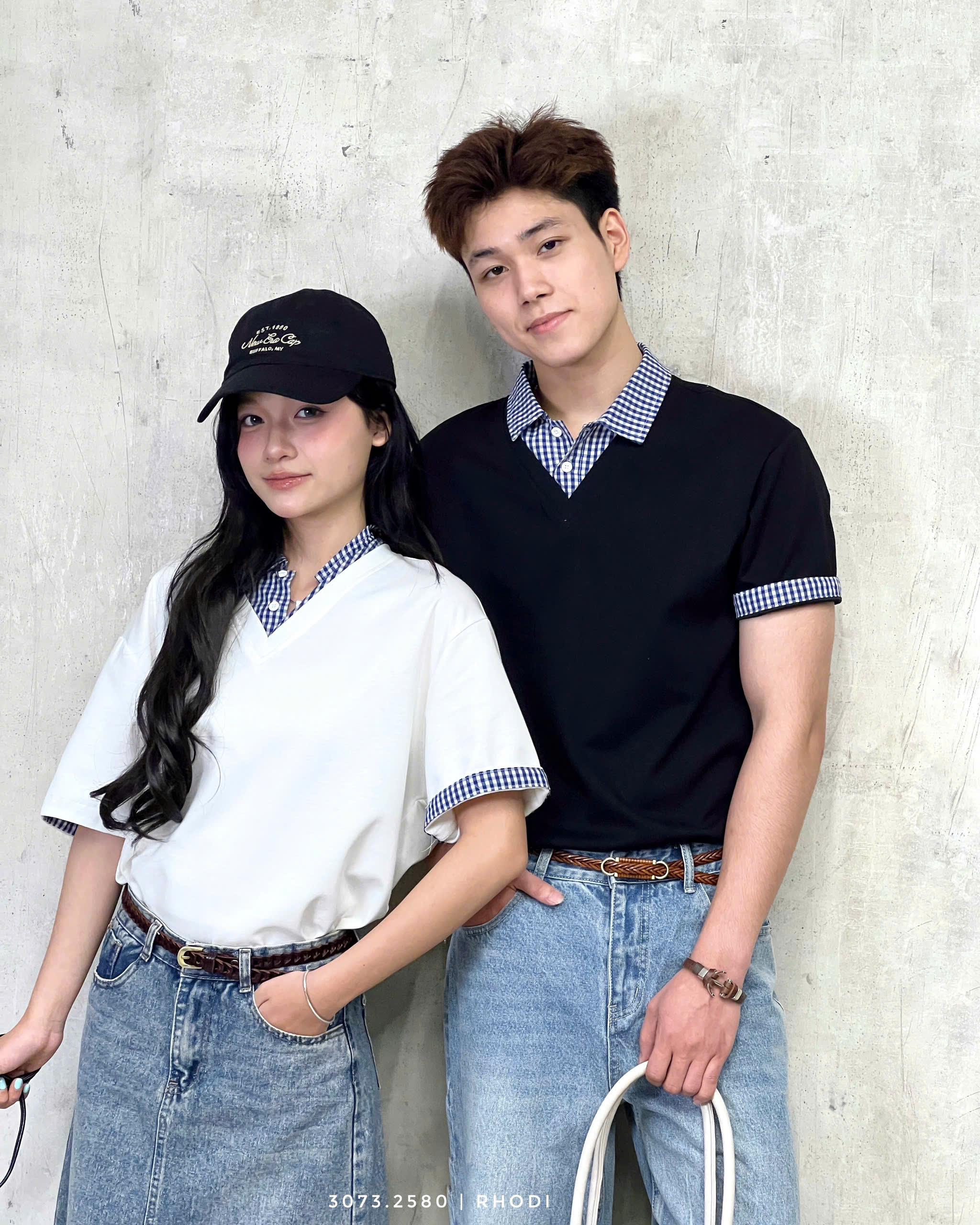 Polo cổ kẻ 3073 A6