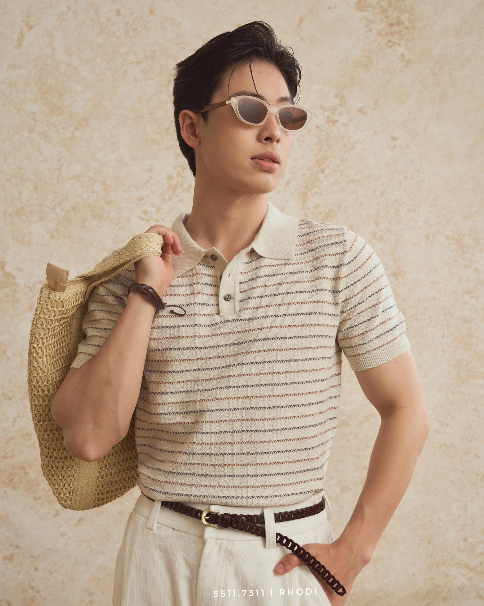 Polo len kẻ 5511 XK