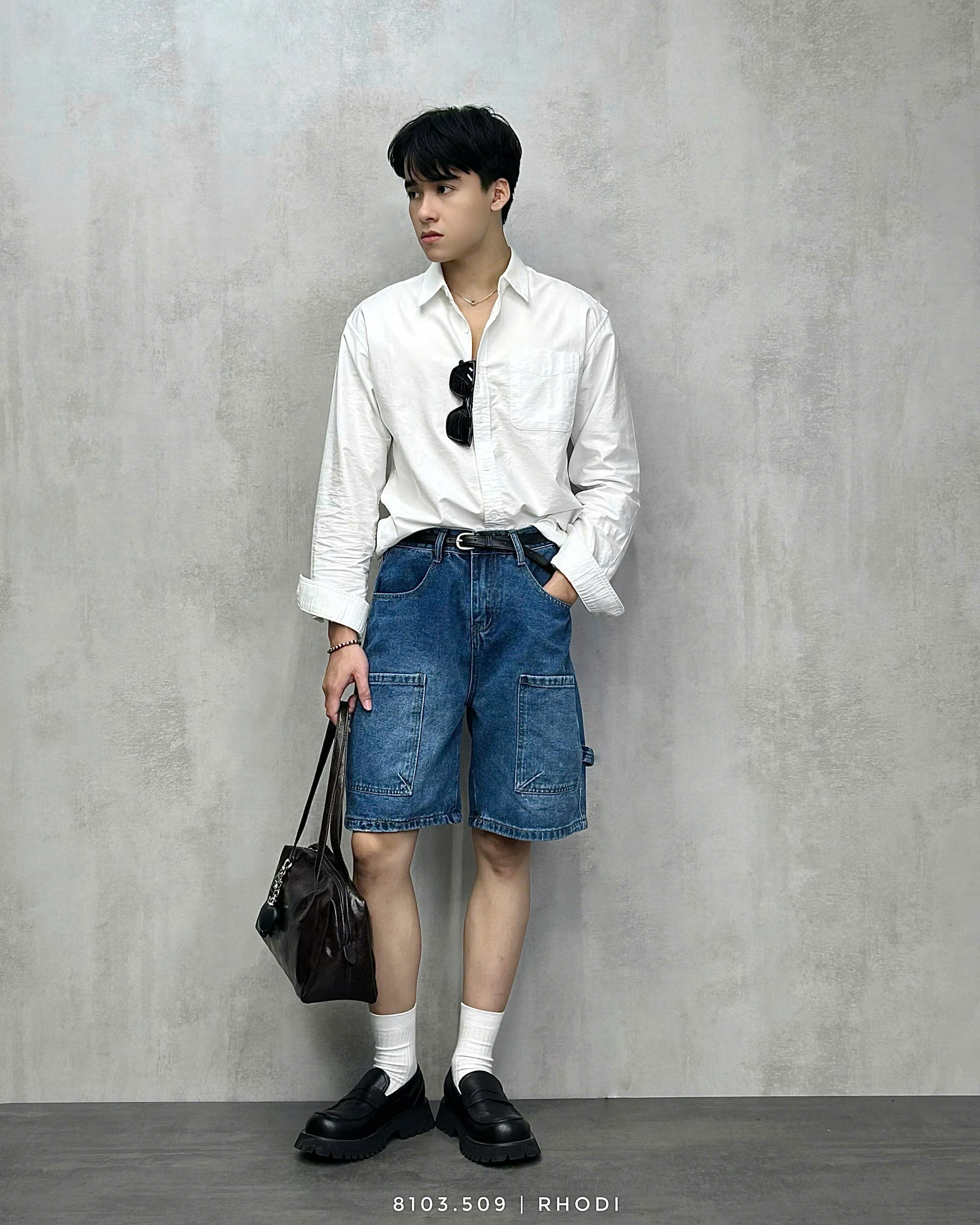 Quần lửng denim.cargo 509 LJ