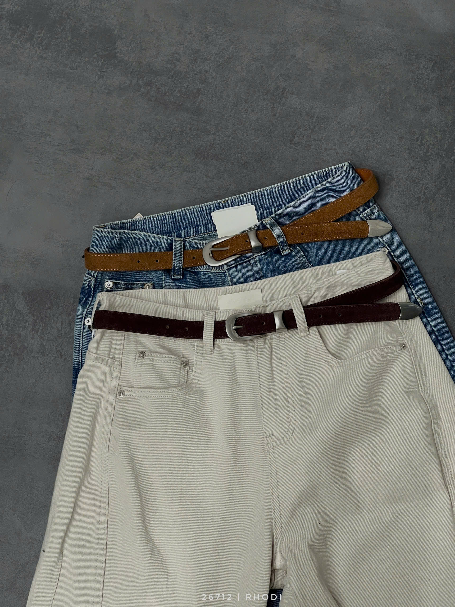 Thắt lưng suede TL.26712 TL5 - NÂU