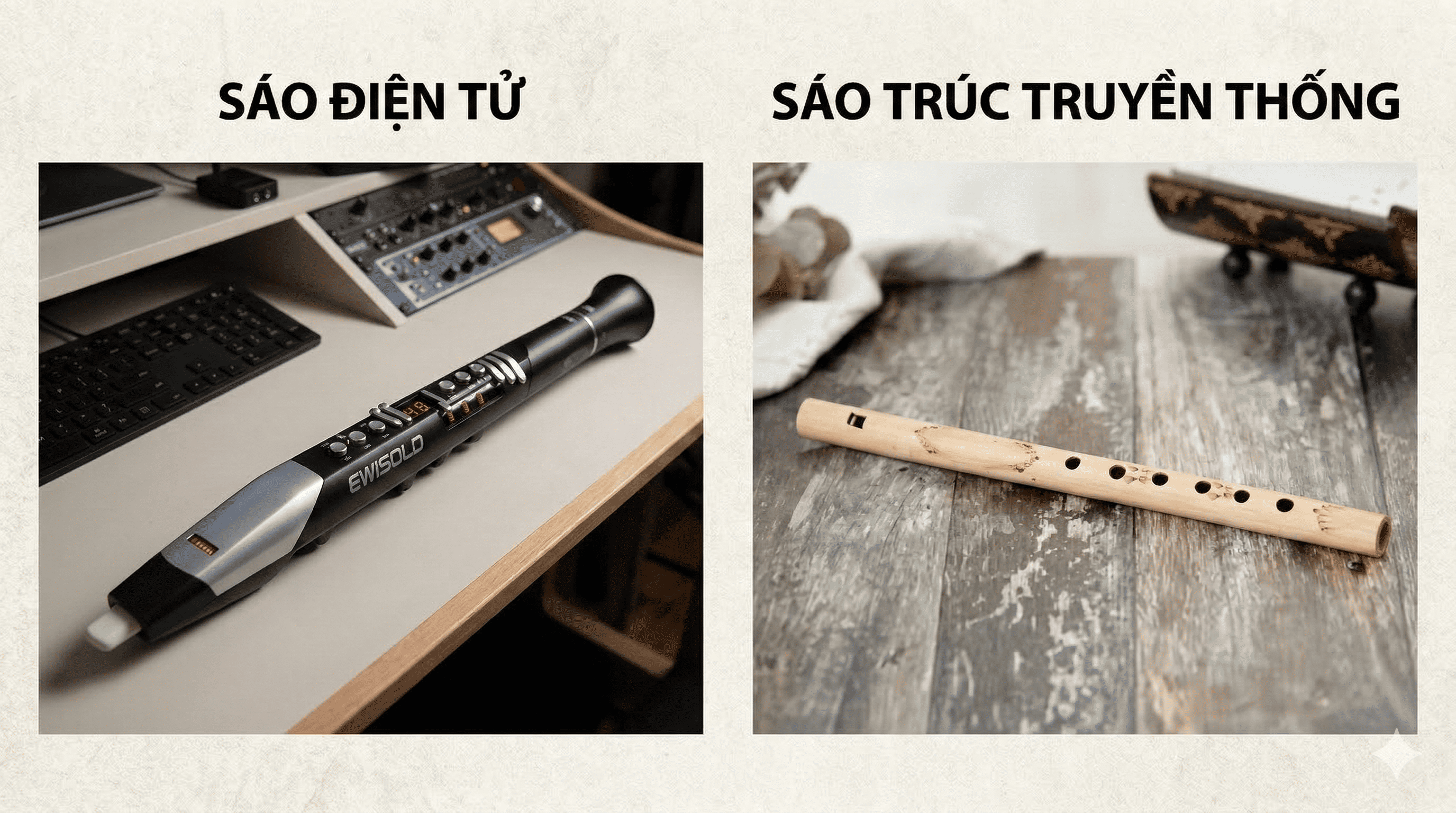 Sáo điện tử vs sáo trúc: Nên chọn loại nào cho người mới?