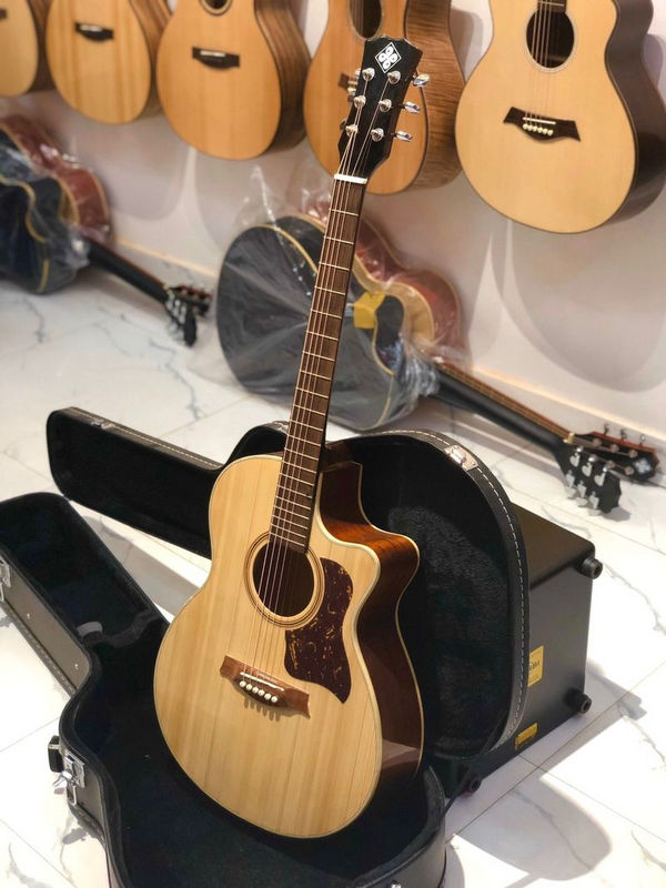 Mẫu đàn Guitar Acoustic Hồng Đào Việt Nam HD2C tại Guitar Sao Mai