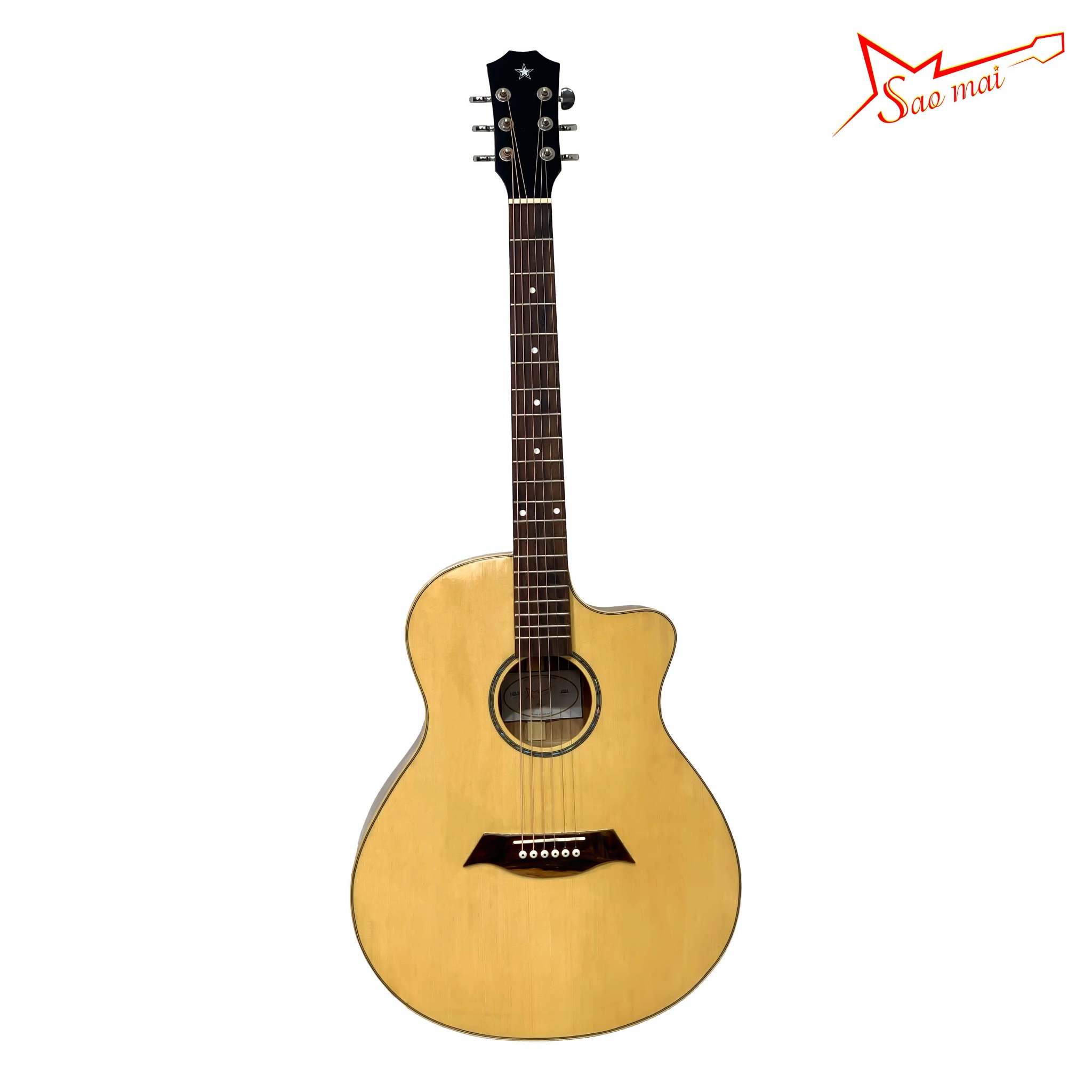 Đàn Custom Acoustic Hồng Đào HD2C Mặt Thông