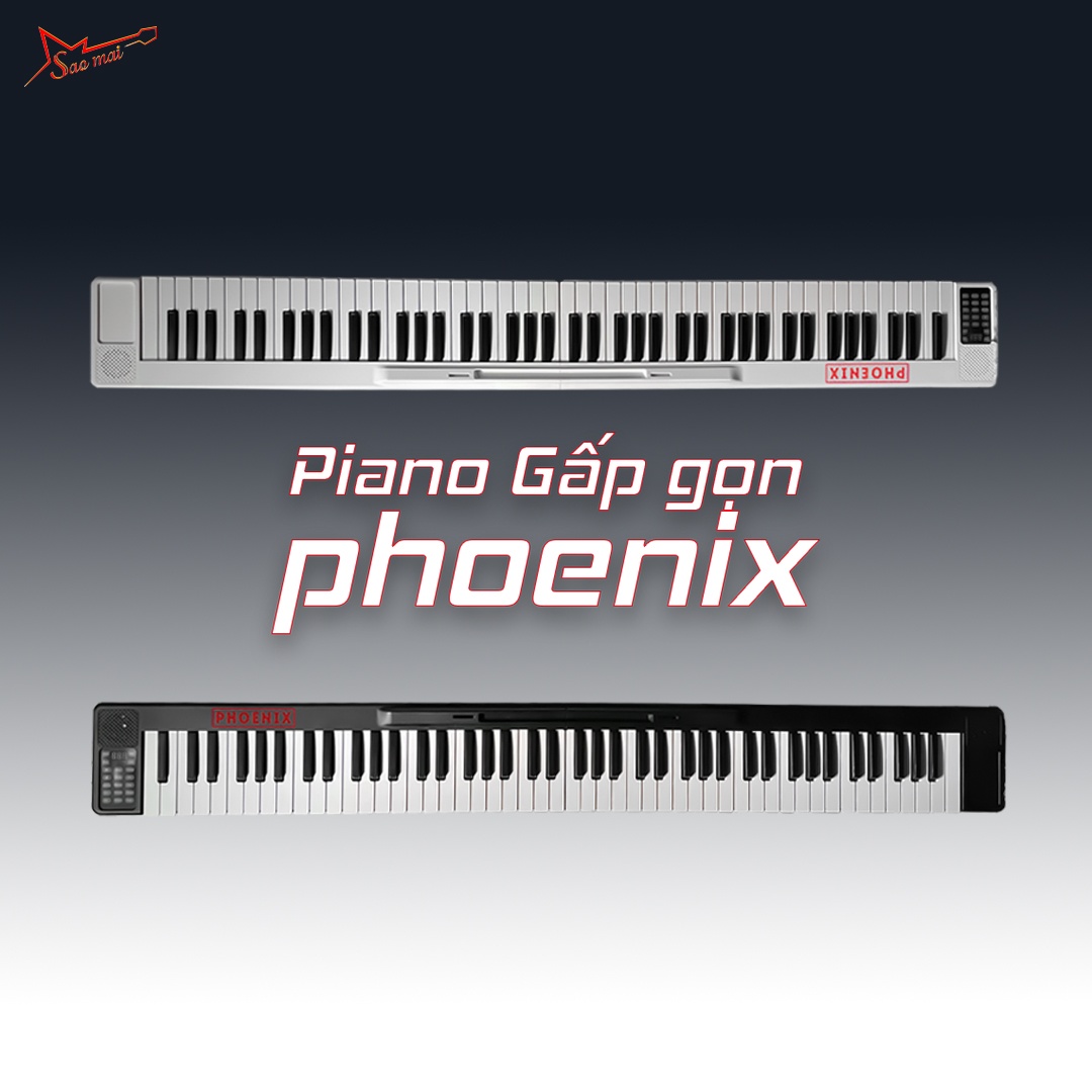 Đàn Piano gấp gọn PHOENIX 88 phím cho người mới tập chơi - Có cảm biến ...