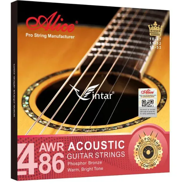 Dây Đàn Guitar Acoustic Alice AWR486 Chính Hãng