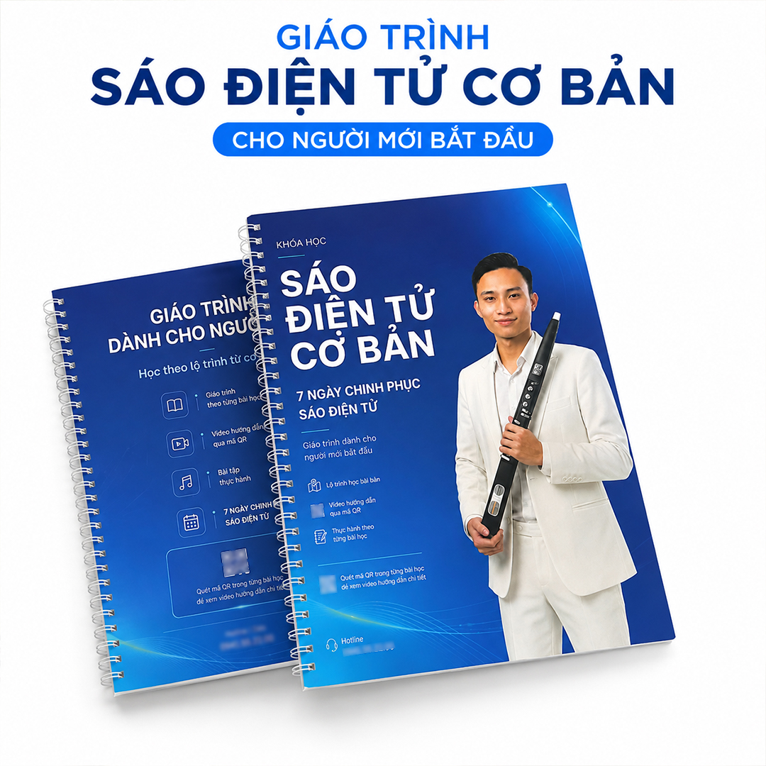 Sách giáo Trình Học Sáo Điện Tử Cơ Bản Cho Người Mới | Khóa Học 7 Ngày Kèm Video
