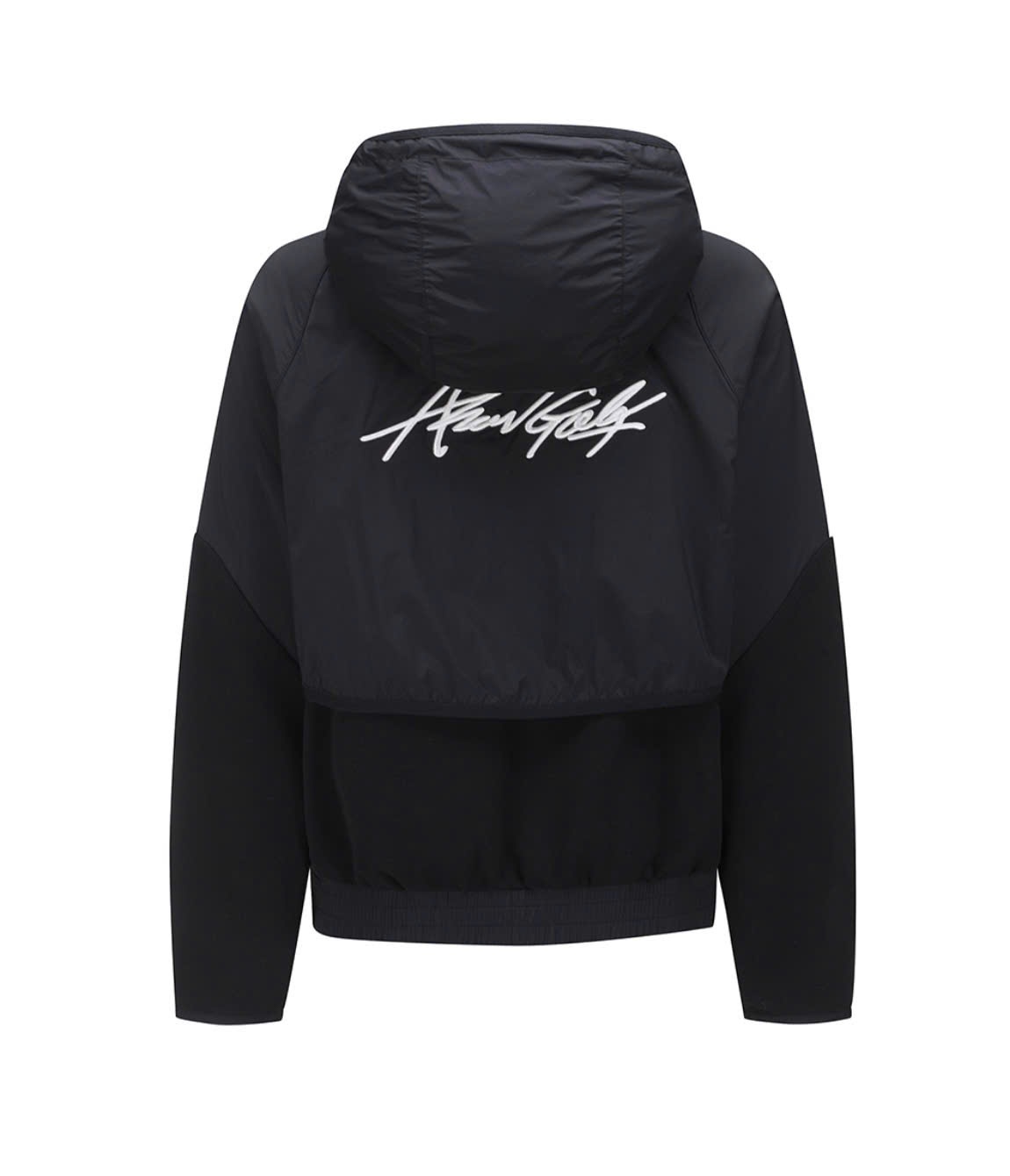 Áo hoodie , 3 cúc bấm cổ, dài tay, bo gấu, logo nhỏ trước ngực, sau lưng chữ to,2 màu