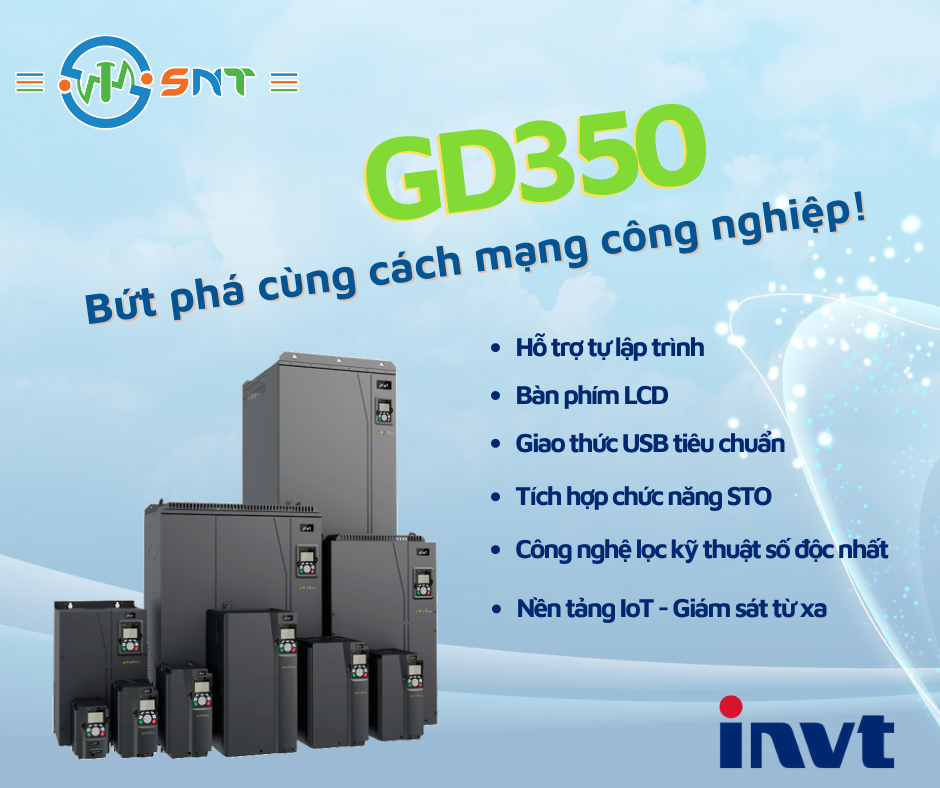 Trong tay biến tần GD350 - Bứt phá cùng cách mạng công nghiệp! 