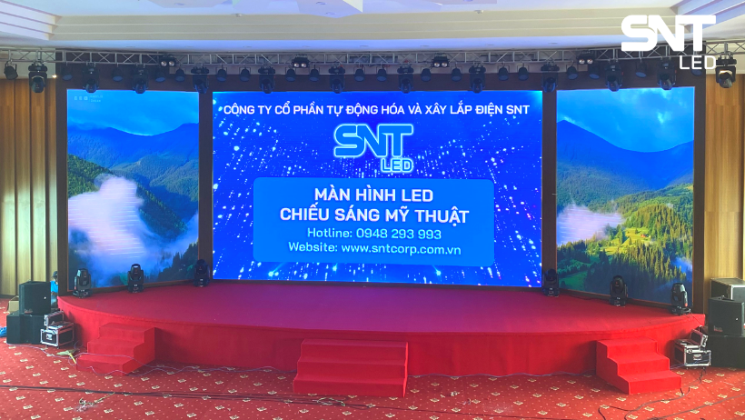 SNT LED BÀN GIAO THÀNH CÔNG MÀN HÌNH LED HỘI TRƯỜNG CHO KHÁCH SẠN MƯỜNG THANH SÔNG HÀN 