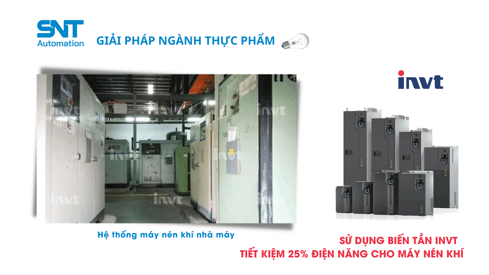 GIẢI PHÁP TIẾT KIỆM 25% ĐIỆN NĂNG CHO MÁY NÉN KHÍ 